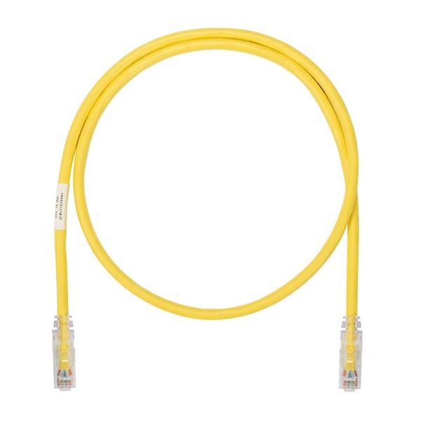 Panduit CAT6A SD PATCHCORD UTP 10GB/S, 4PR RJ45/RJ45 CLEAR BOOT, YELLOW, 115 FT UTP6ASD115YL